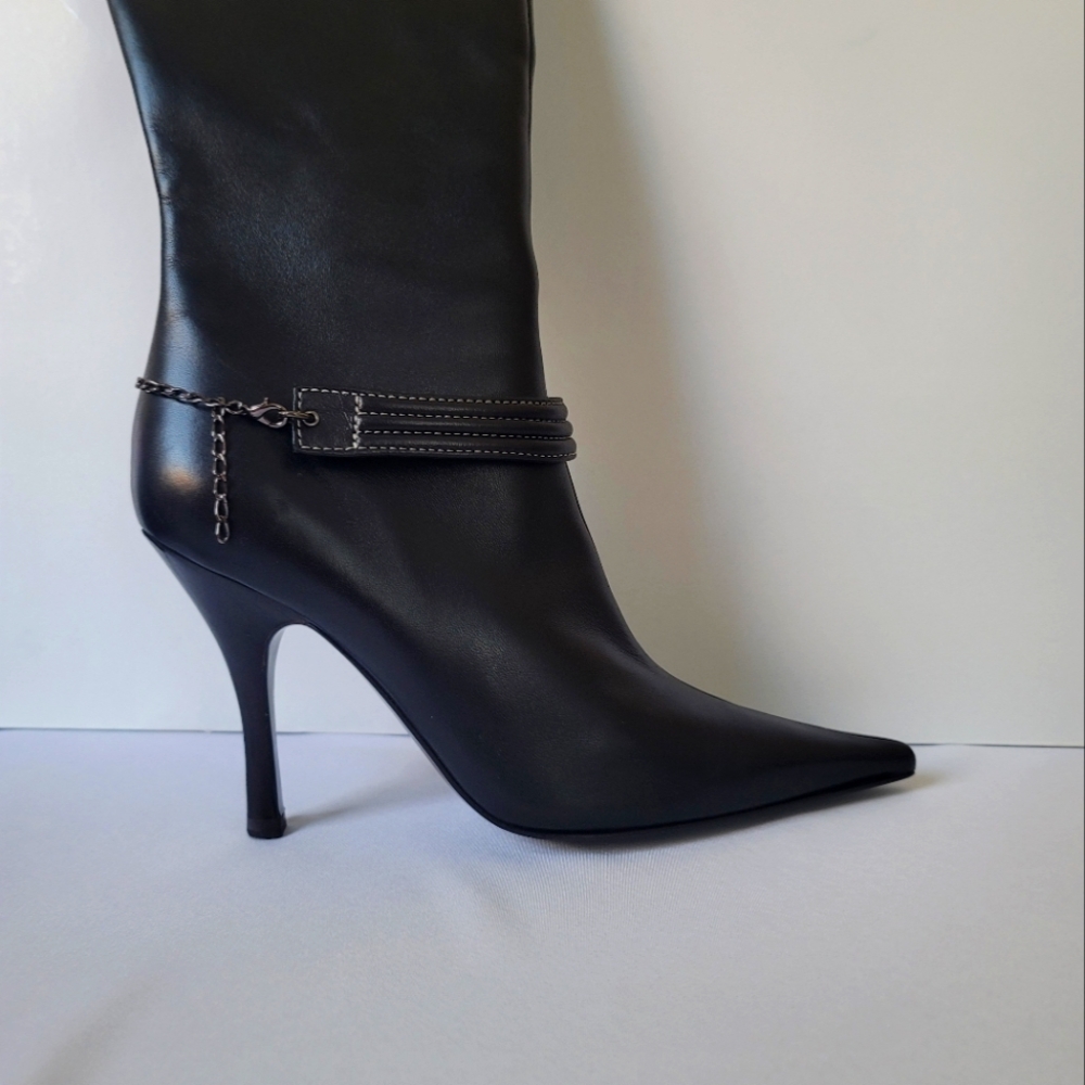 NWOT Bruno Magli Knee-High Boots Size 37 EU Made in Italy - Picture 7 of 16
